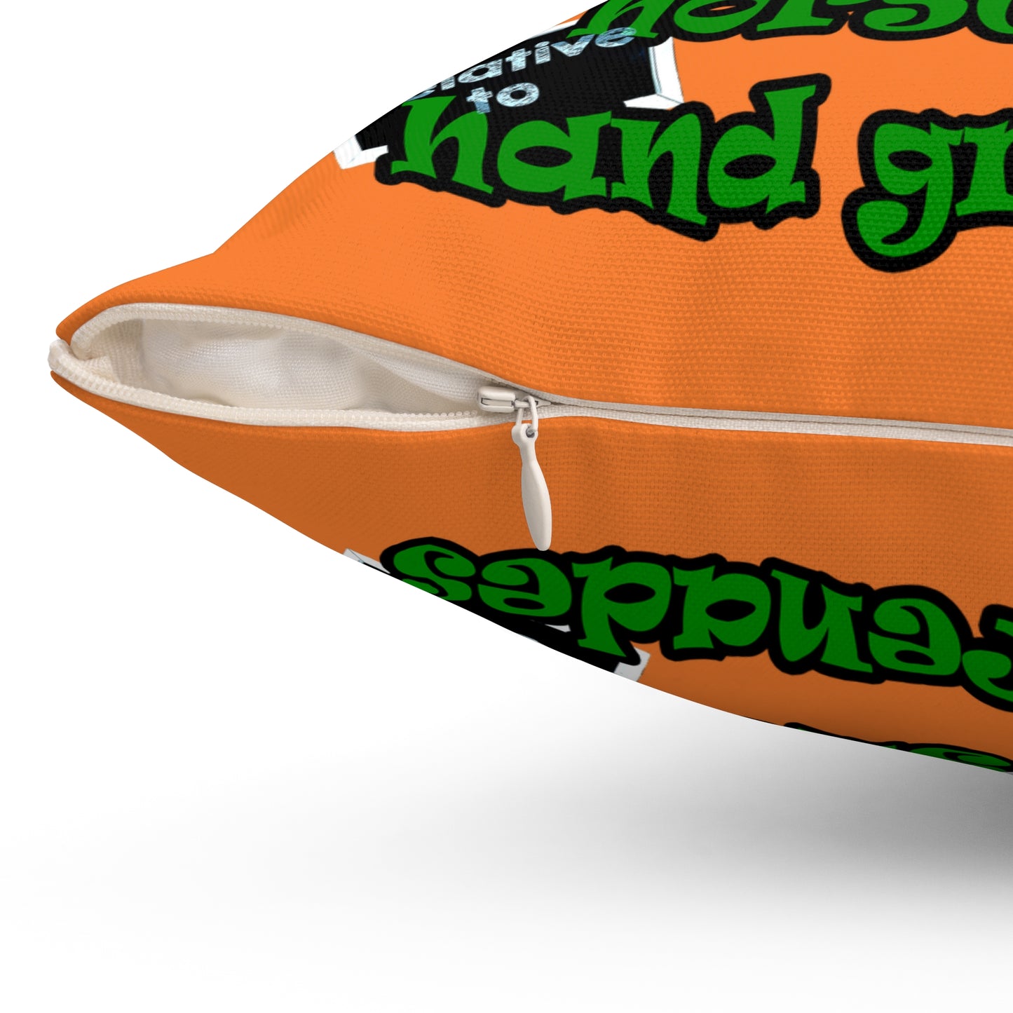 my luck - Spun Polyester Square Pillow - (crusta)