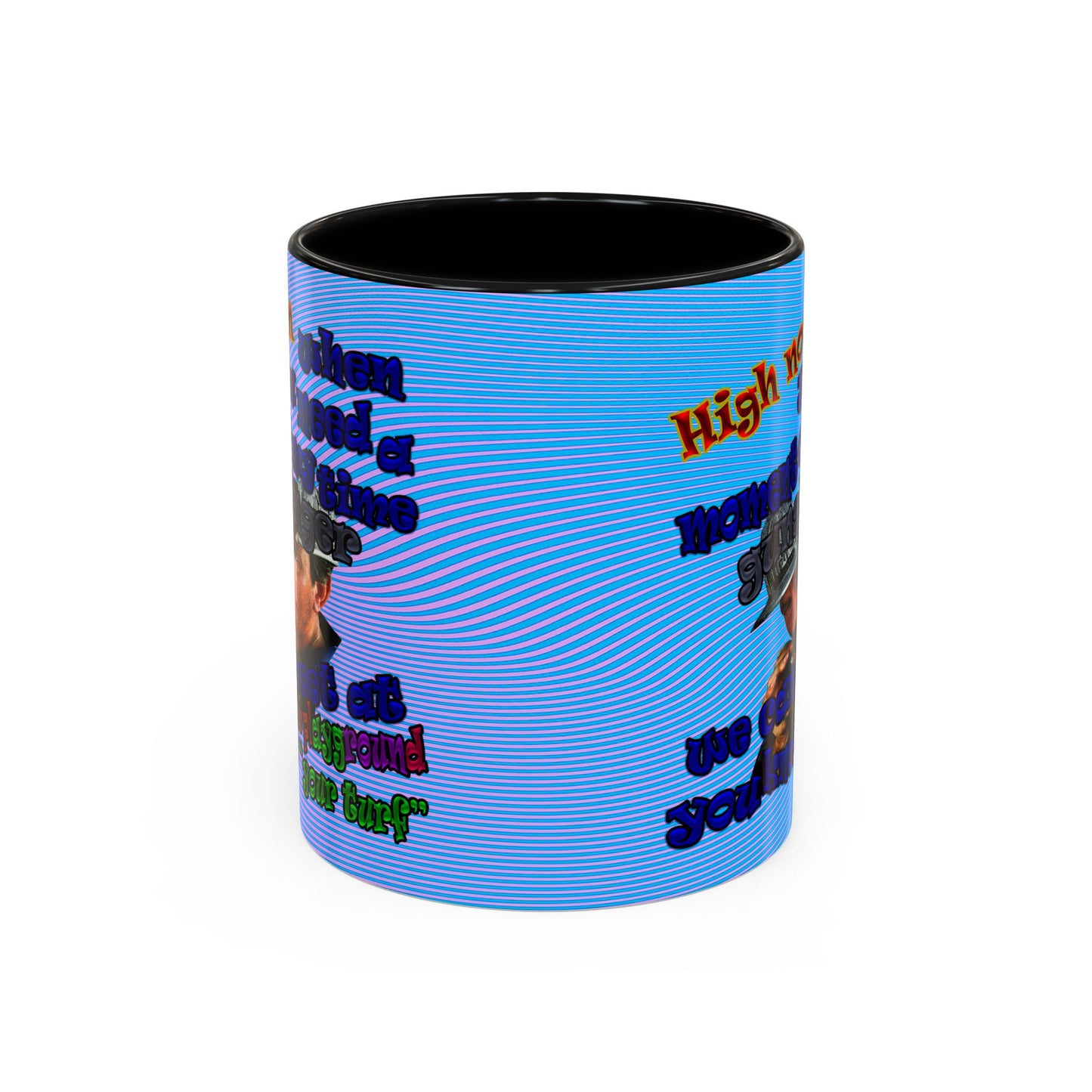 high noon - Accent Mug (light blue-purple wave)