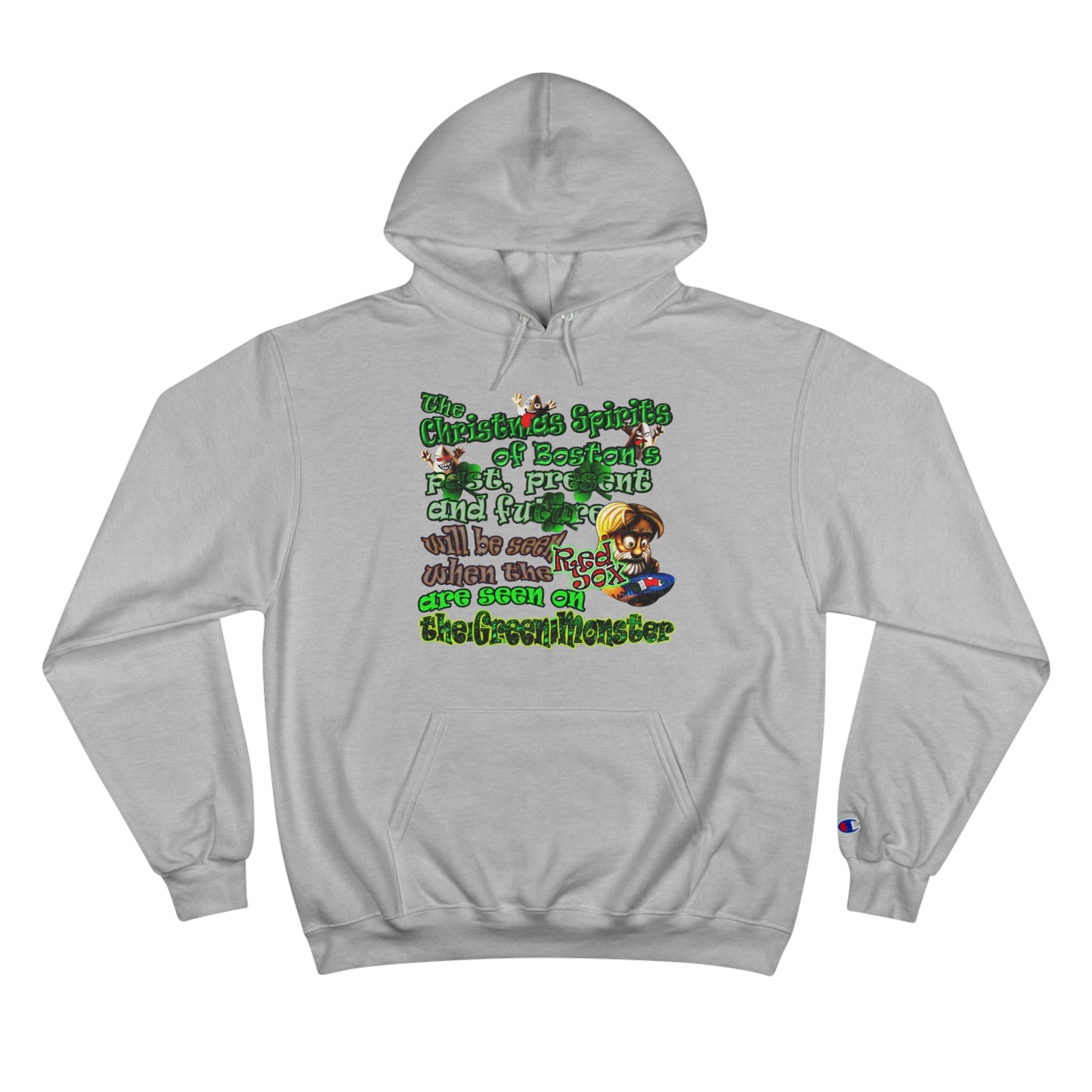 christmas spirits of boston - Champion Hoodie