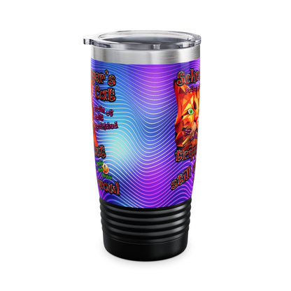 schrodinger's cat - Ringneck Tumbler, 20oz (purple wave)