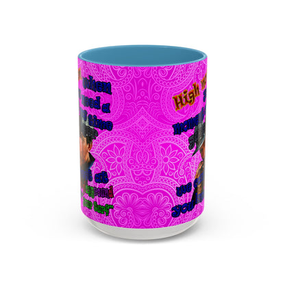 high noon - Accent Mug (pink swirl)