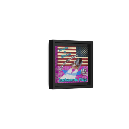 shoot for the stars - framed canvas art (pink swirl)