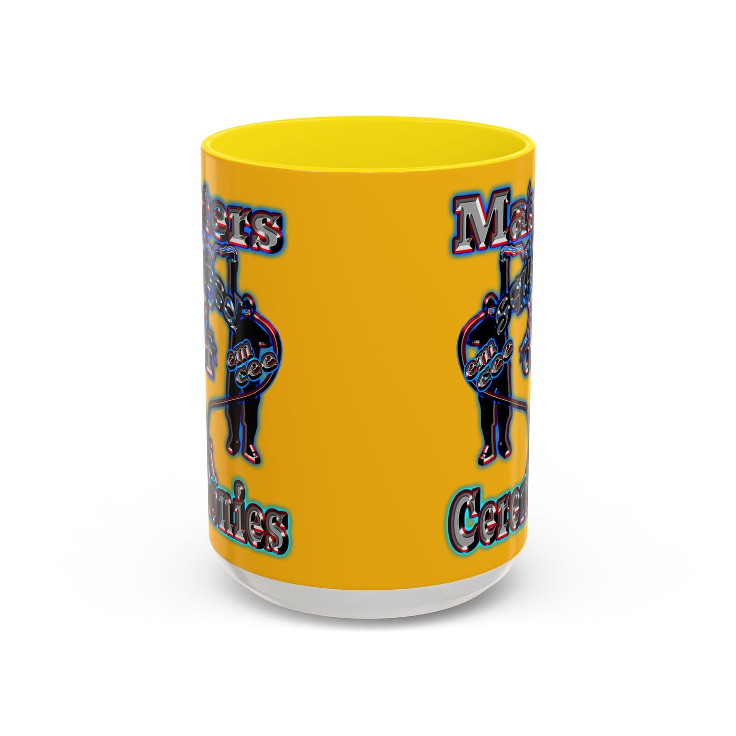em cee squared - Accent Mug (yellow)