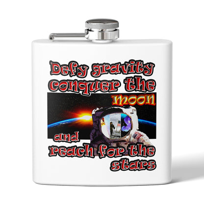 defy conquer reach - Stainless Steel Flask
