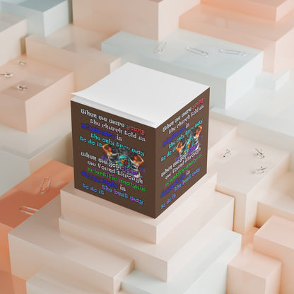 doggystyle - note cube (brown)