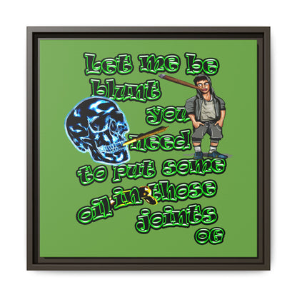 og - framed canvas art (green)