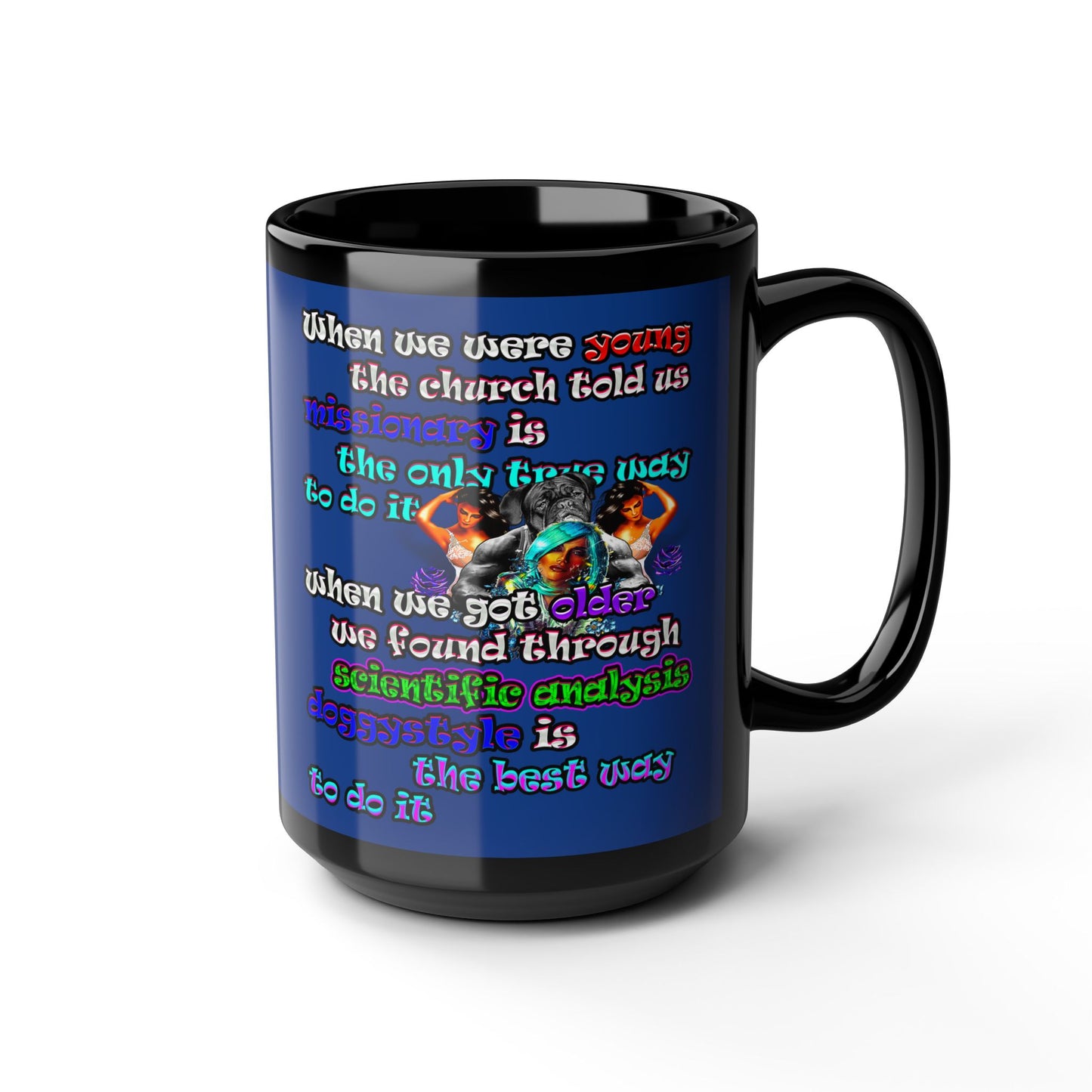 doggystyle - Black Mug (dark blue)