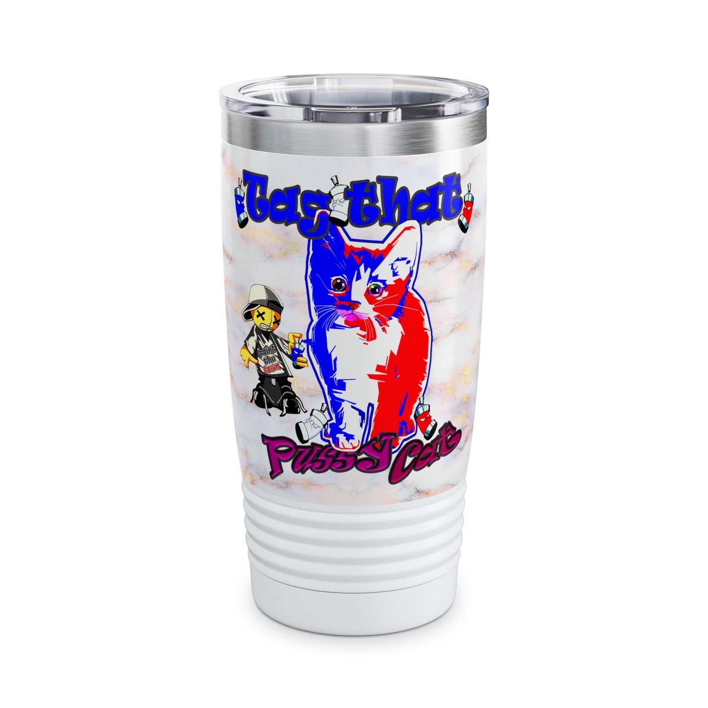 tag that - Ringneck Tumbler, 20oz (white marble)