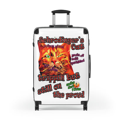 schrodinger's cat - Suitcase (white)