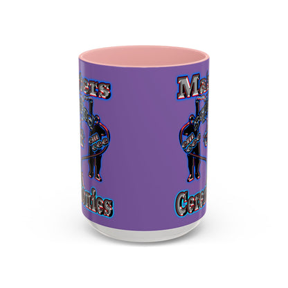 em cee squared - Accent Mug (light purple)