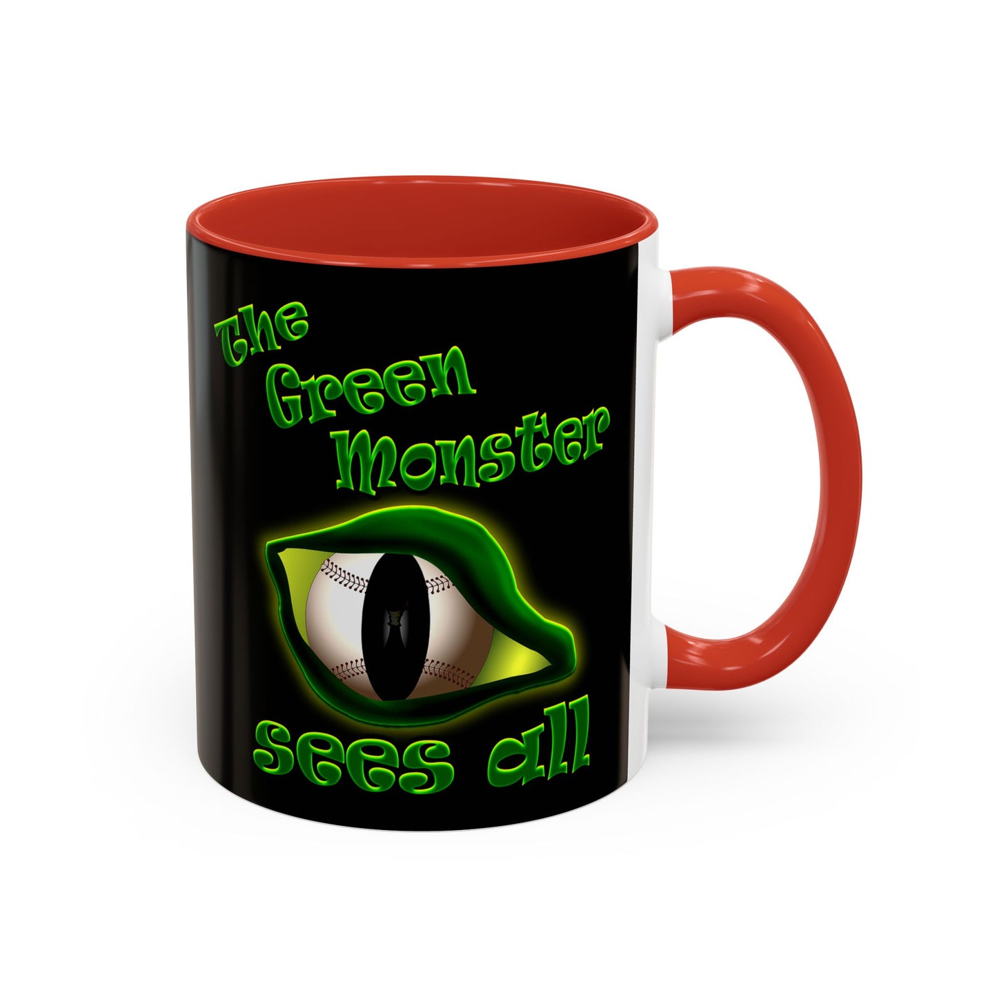green monster - Accent Mug (black)