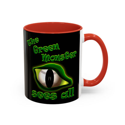 green monster - Accent Mug (black)
