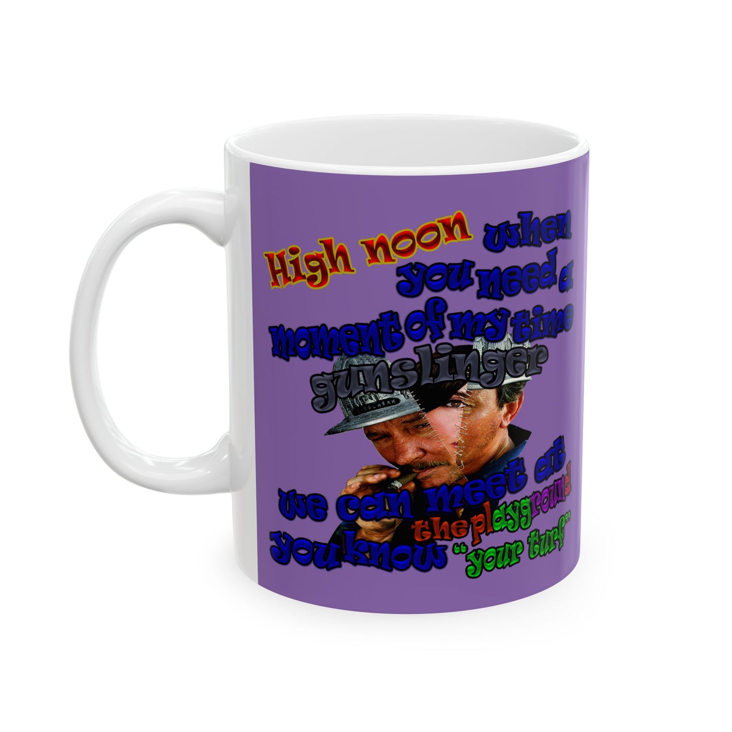 high noon - White Mug (light purple)