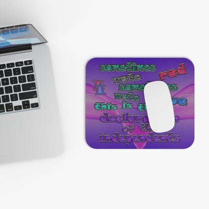 declaration of the independents - Mouse Pad (Rectangle) (purple-pink wave)