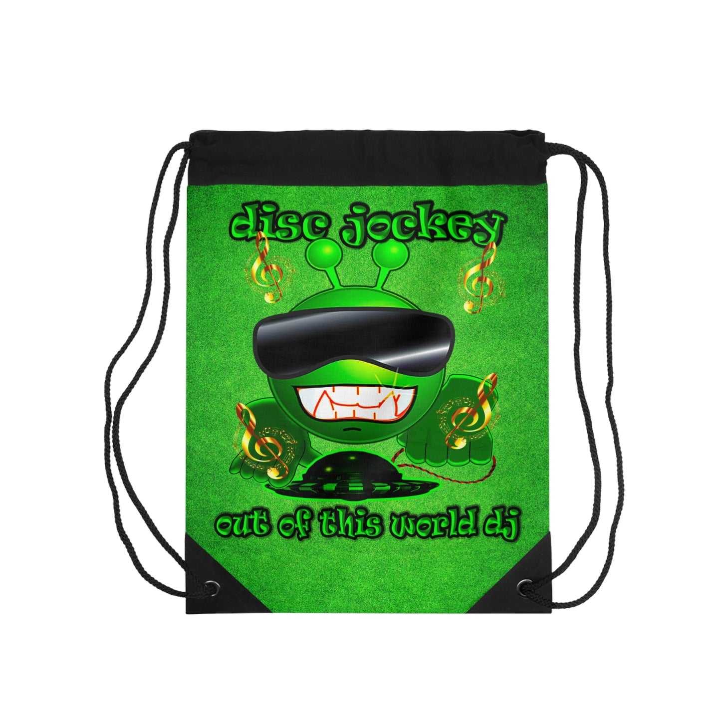 disc jockey - Drawstring Bag (green turf)