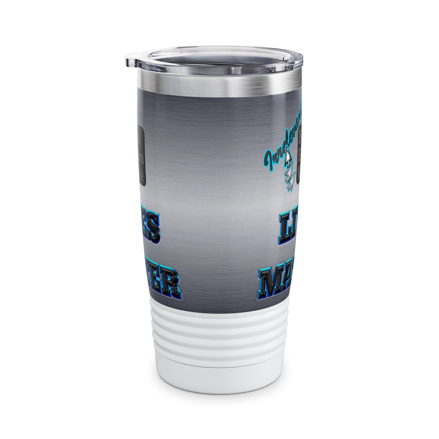 irrelevant - Ringneck Tumbler, 20oz (brushed nickel)