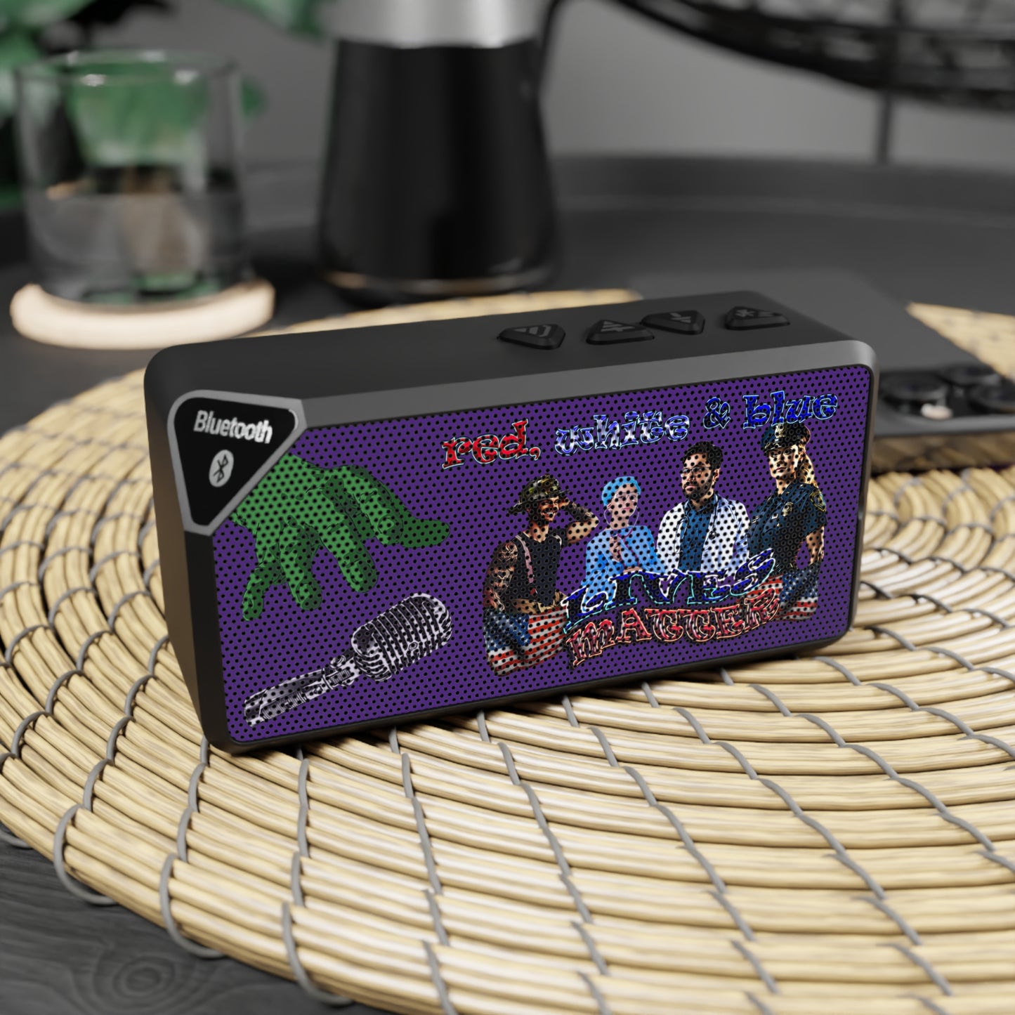 rw&b lives matter - Jabba Bluetooth Speaker (purple)