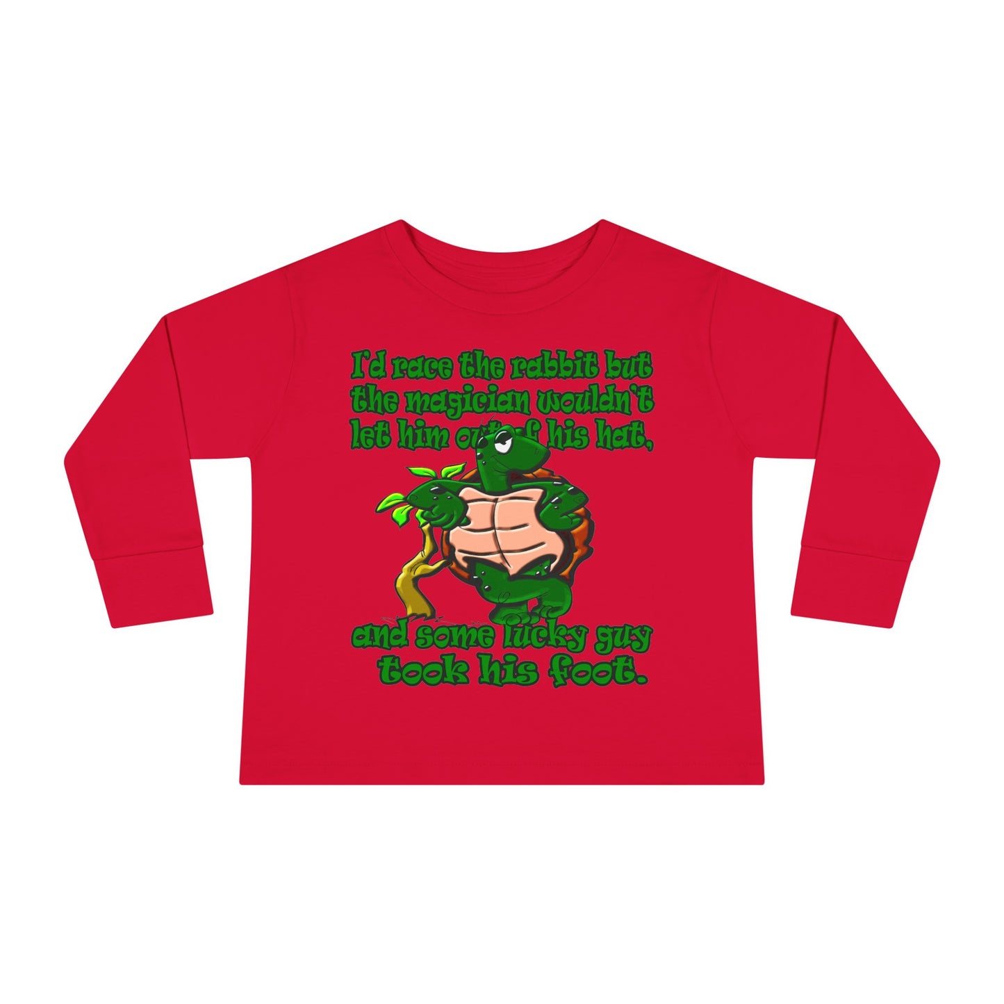 turtle race - Toddler Long Sleeve Tee