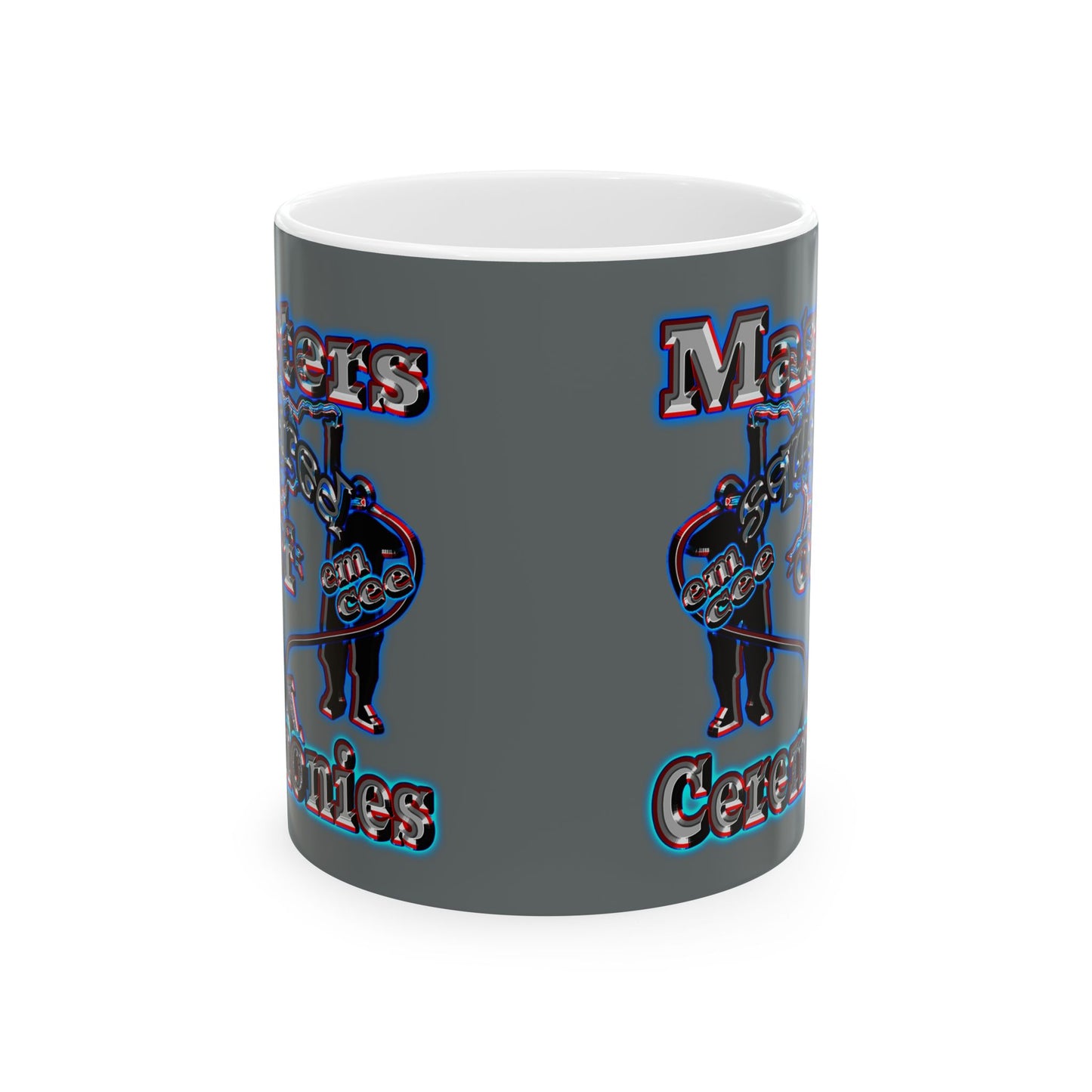 em cee squared - White Mug (dark grey)