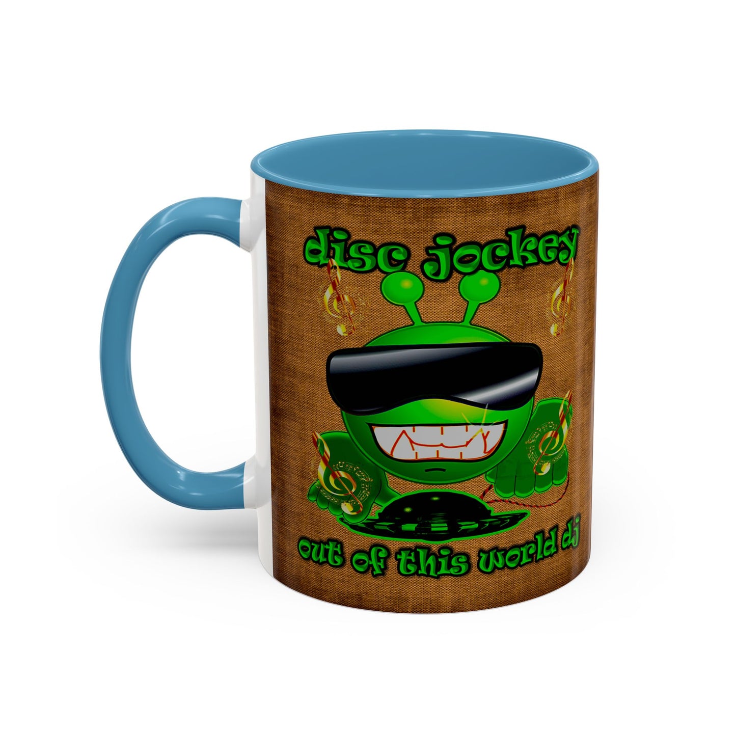 disc jockey - Accent Mug (brown papyrus)