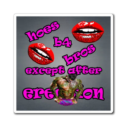 hoes b4 bros - Magnets - (grey-light grey)