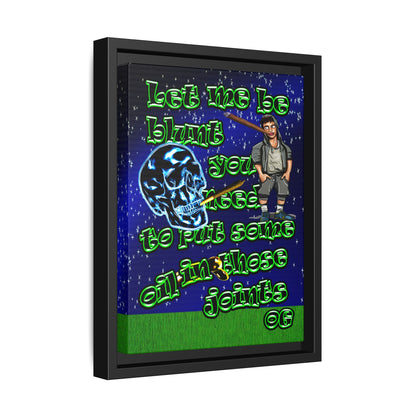 og - framed canvas art ('snoops' background)