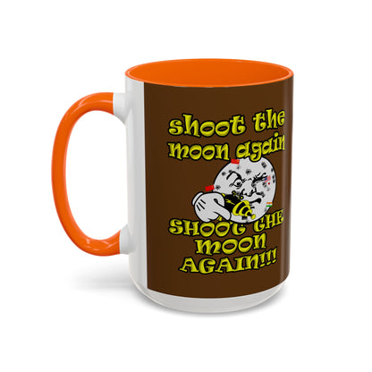 shoot the moon again - Accent Mug (brown)