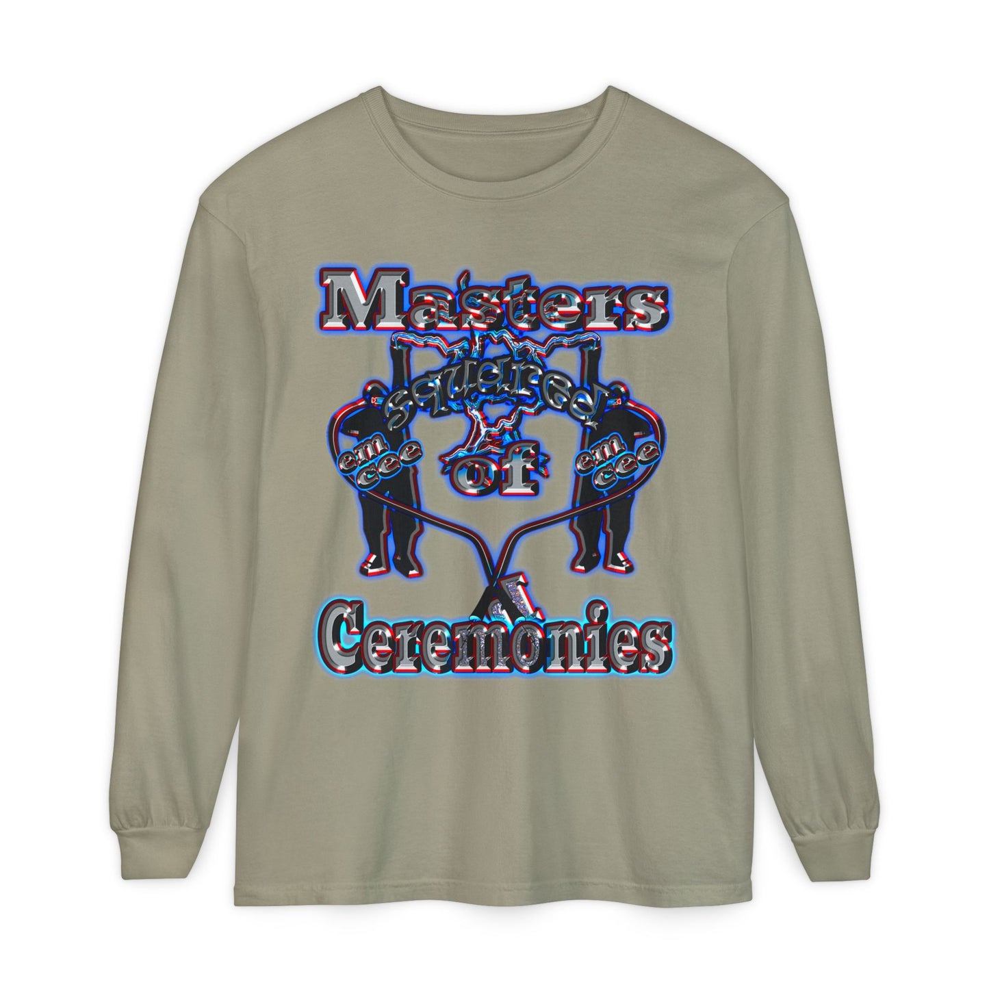 em cee squared - Unisex Garment-dyed Long Sleeve T-Shirt