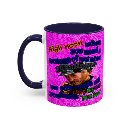 high noon - Accent Mug (pink swirl)