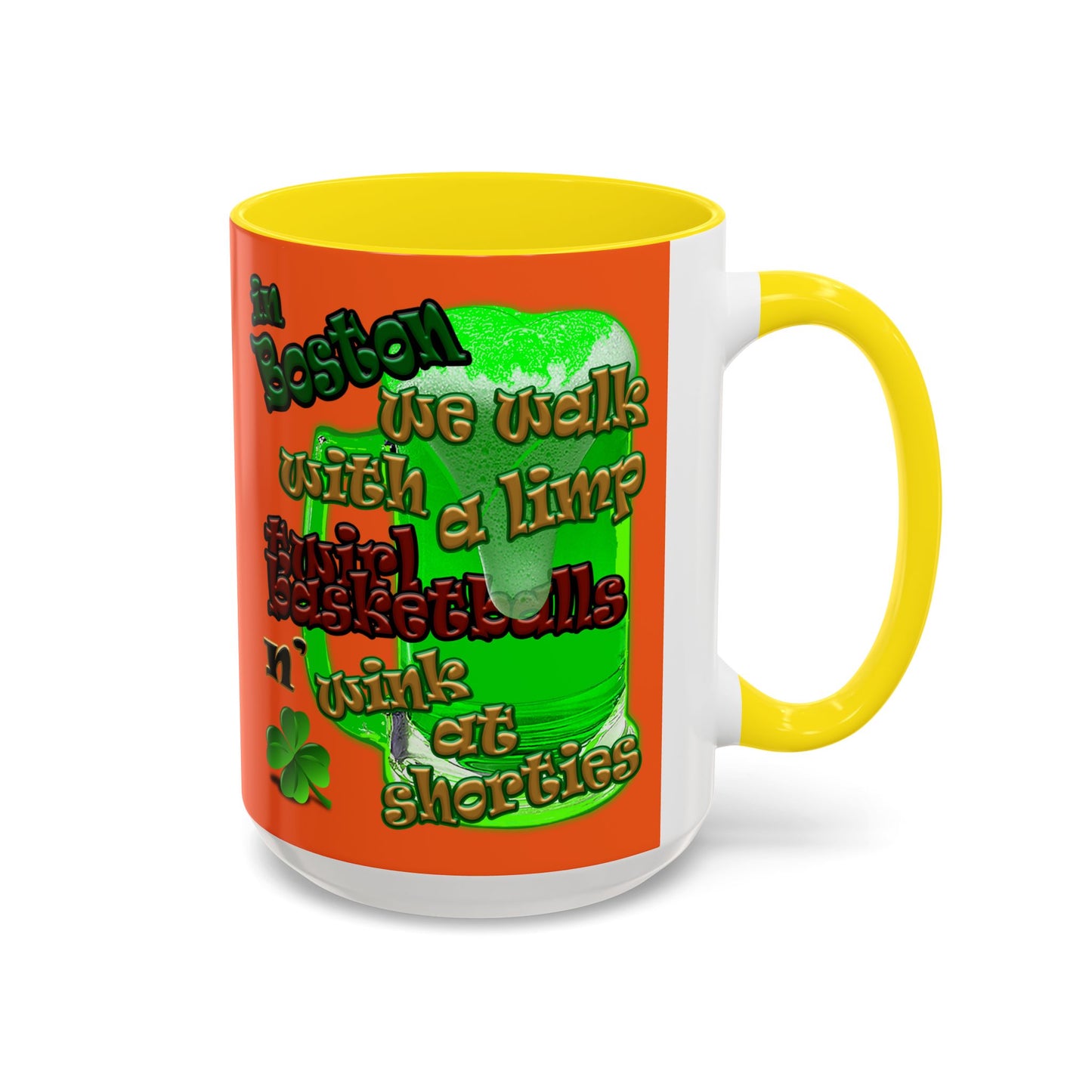 celtics logo - Accent Mug (orange)