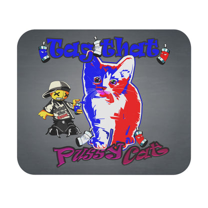 tag that - Mouse Pad (Rectangle) (grey-light grey)
