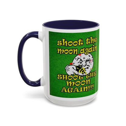 shoot the moon again - Accent Mug (green turf)