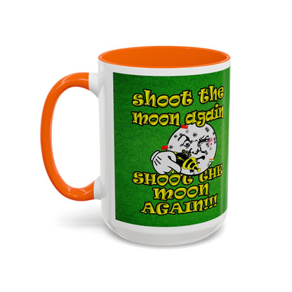 shoot the moon again - Accent Mug (green turf)