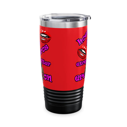 hoes b4 bros - Ringneck Tumbler, 20oz (red)