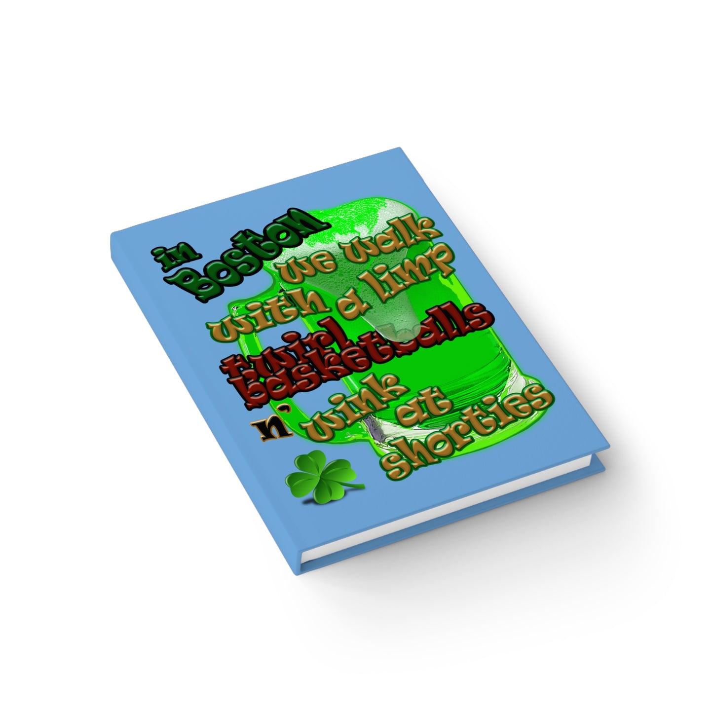 celtics logo - journal-lined (light blue)