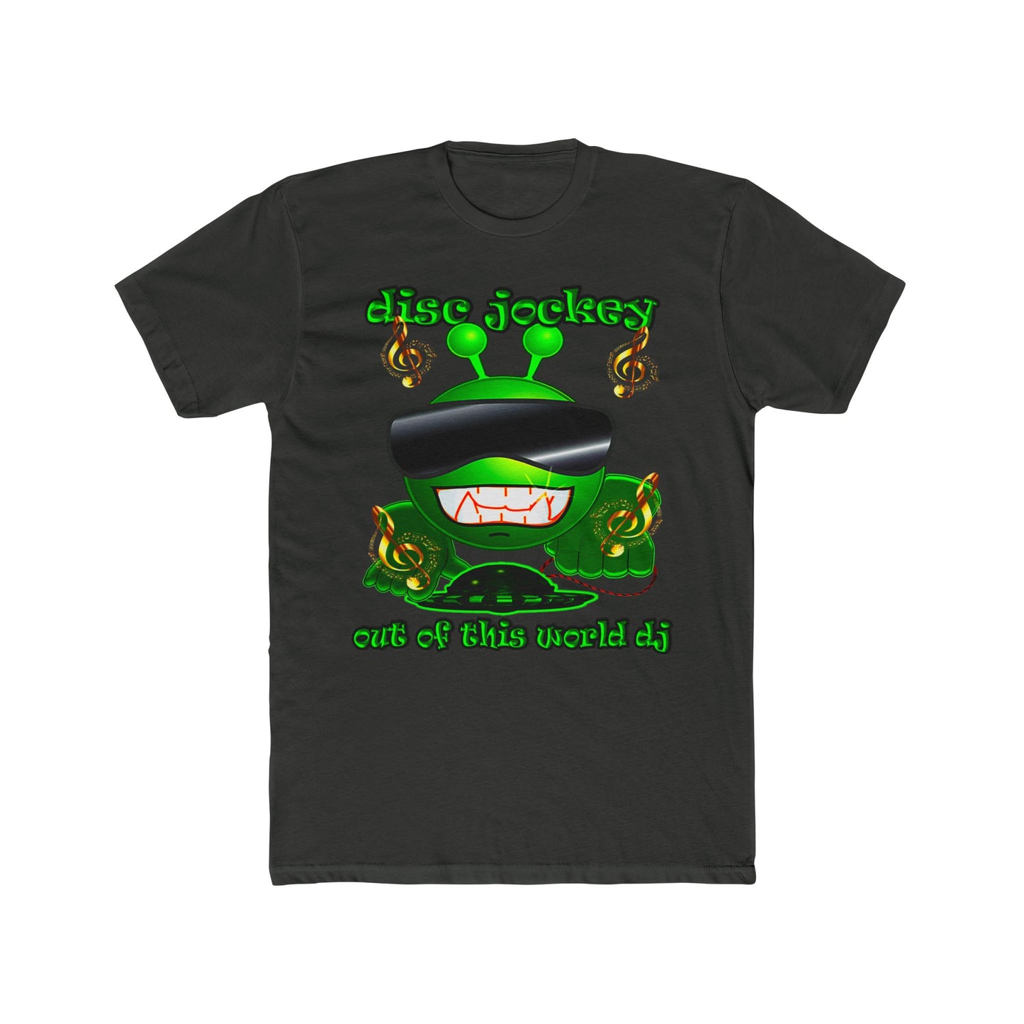 disc jockey - Men's Cotton Crew Tee