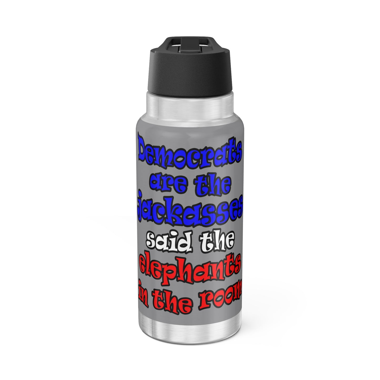 donkeys and elephants - Gator Tumbler, 32oz (grey)