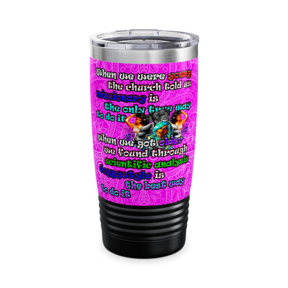 doggystyle - Ringneck Tumbler, 20oz (pink swirl)