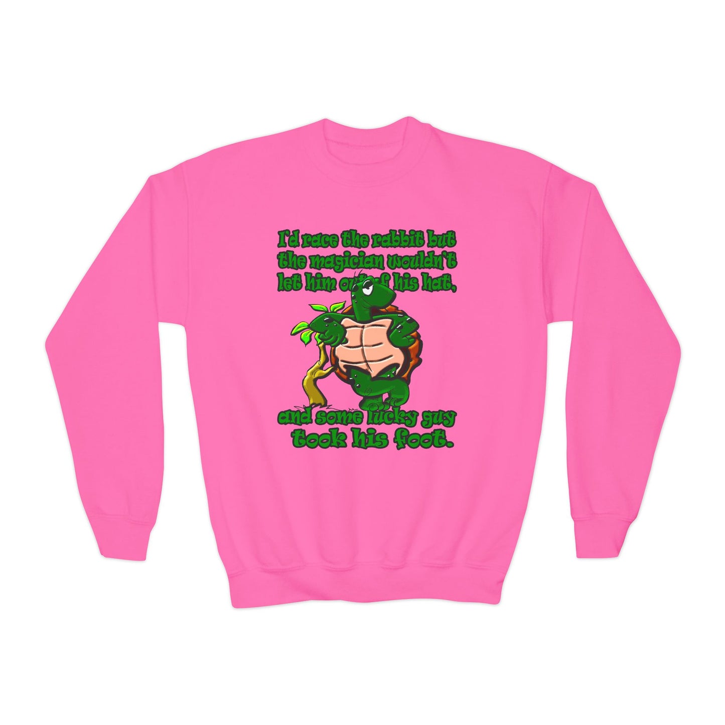 turtle race - Youth Crewneck Sweatshirt