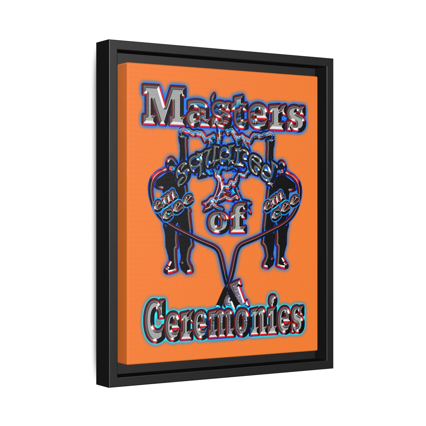 em cee squared - framed canvas art (crusta)