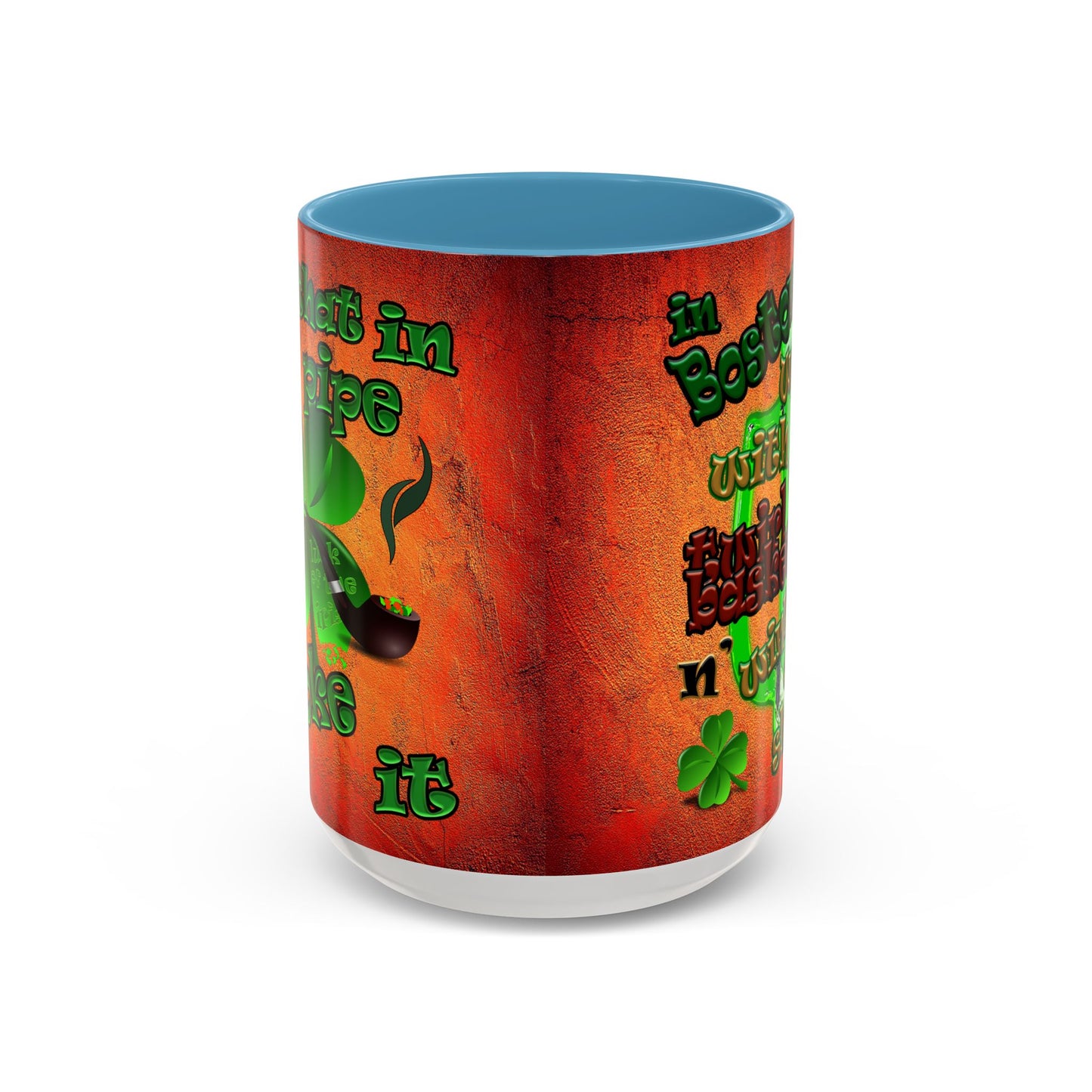 celtics logo - Accent Mug (burnt orange)