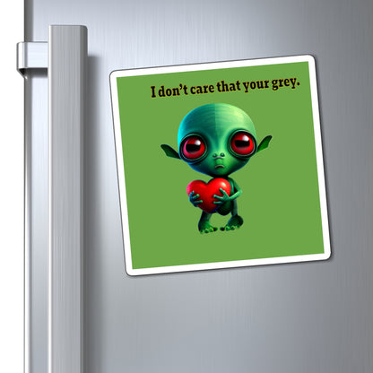 I don't care that your grey - Magnets - (green)