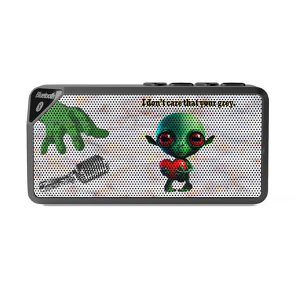 I don't care that your grey - Jabba Bluetooth Speaker (white marble)