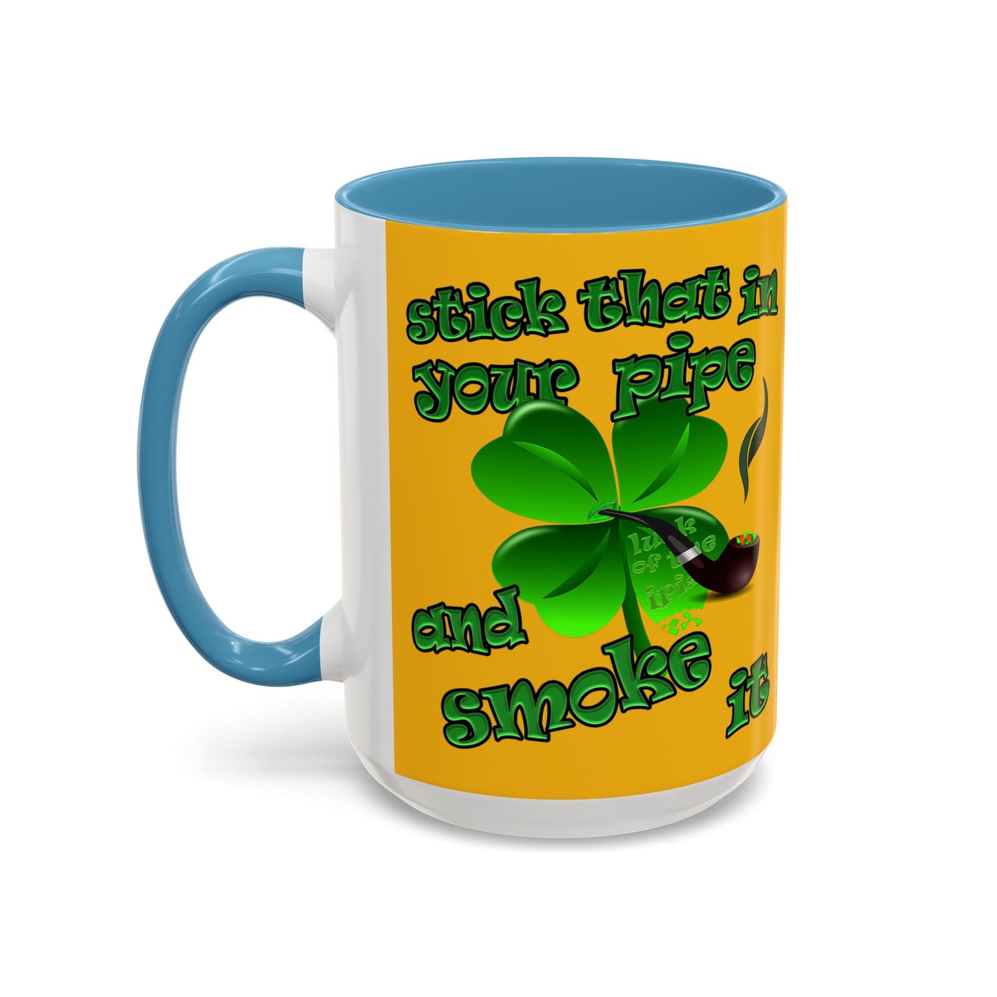 celtics logo - Accent Mug (yellow)