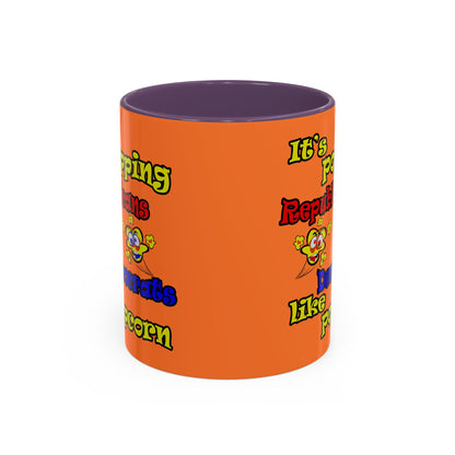 popping like popcorn - Accent Mug (crusta)