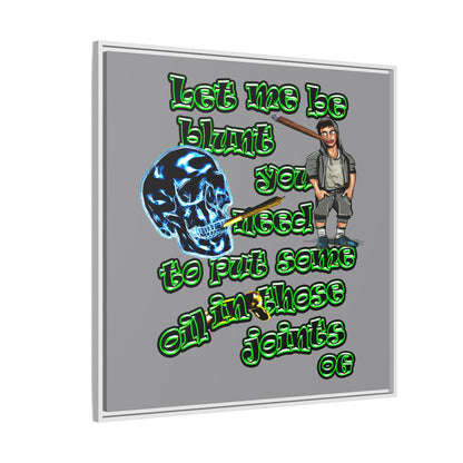 og - framed canvas art (grey)