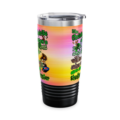 christmas spirits of boston - Ringneck Tumbler, 20oz (color blur)