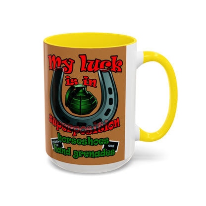 my luck - Accent Mug (light brown)