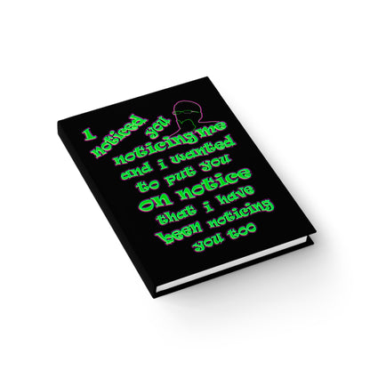 noticed you noticing - journal-lined (black)