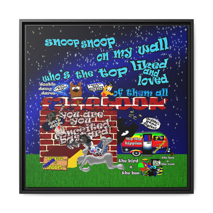 snoops - framed canvas art